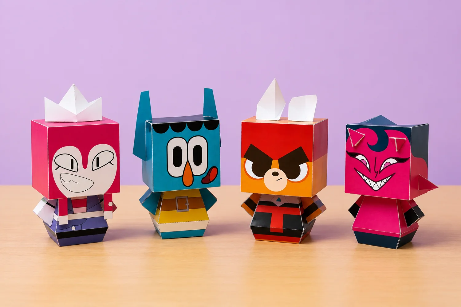 Paper toys personalizados terminados